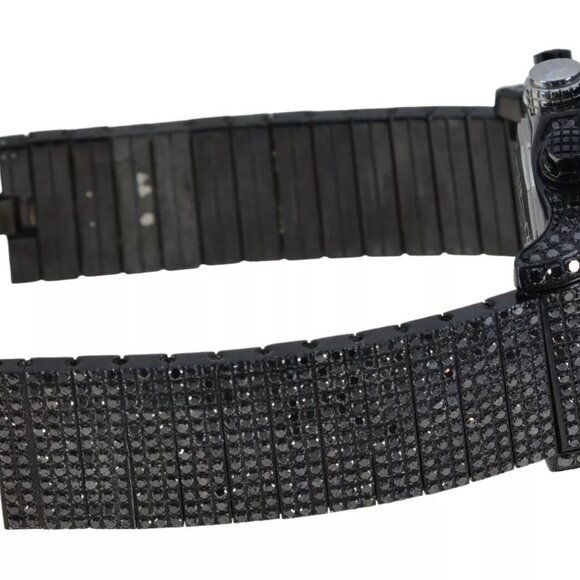 Breitling 56mm Bust Down Black PVD 35 CTW Diamond Super Avenger A13370 Watch! - Picture 7 of 10